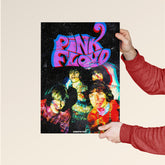 Pink Floyd Psychedelic Glitch Art Poster